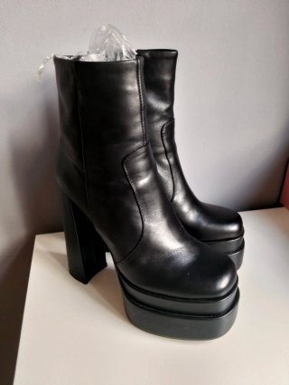 Botines negros tacón plataforma