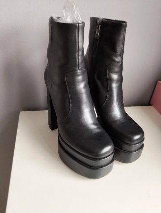 Botines negros tacón plataforma