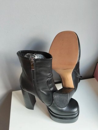 Botines negros tacón plataforma