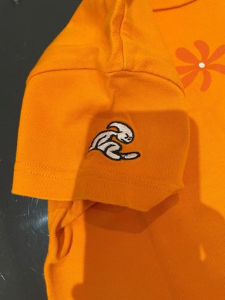 Camiseta El Niño Talla 8 Naranja Flores
