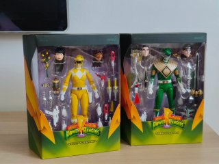 Power Rangers Super 7 Yellow & Green Ranger