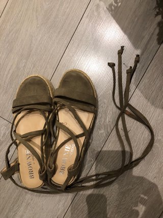 Sandalias esparto tiras Brownie T38