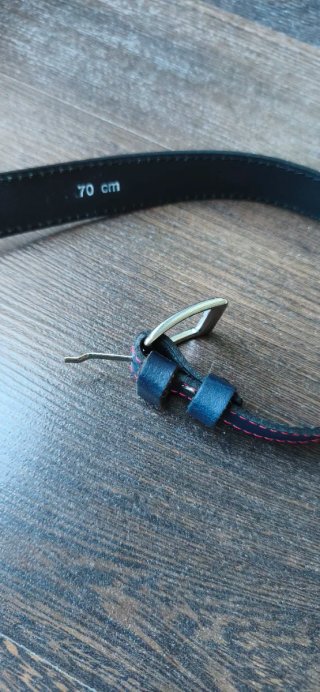 Cinturón de vestir infantil azul marino