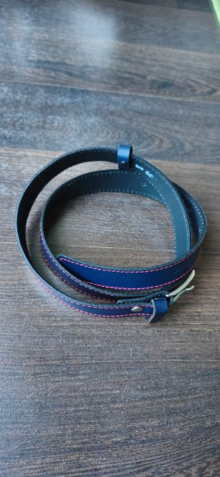 Cinturón de vestir infantil azul marino