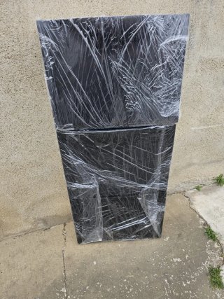 Zapatero apilable plástico duro negro