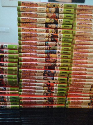 Naruto se venden del 1 al 32 por 150 euros.
