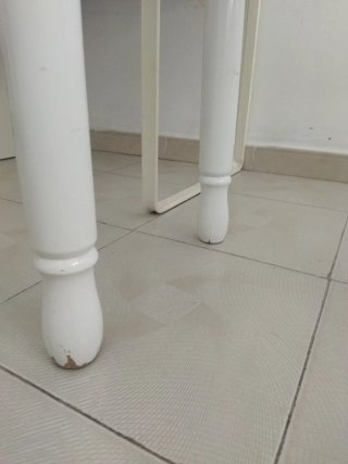 Mesa de cocina plegable de madera