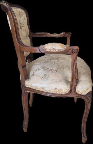 Juego 2 Butacas Tapizadas Madera