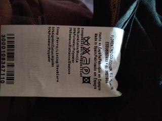 Traje de Hombre Negro Rayas azul, costó 295e