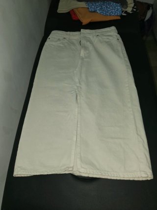 Falda gris de tul talla única