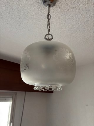 Lámpara de techo colgante de cristal