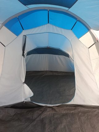 Tienda de campaña Quechua azul y gris