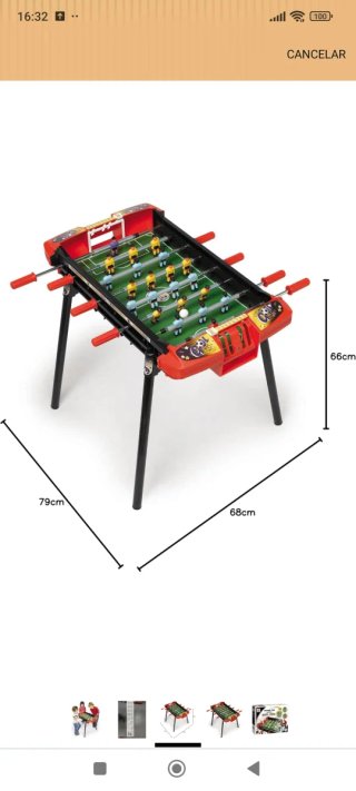 Futbolín infantil para niños