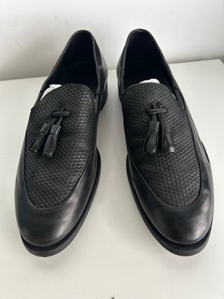 Mocasines Zara Piel Combinada Borlas