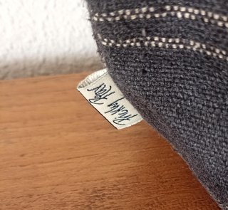 Bolso de mano de tela a cuadros