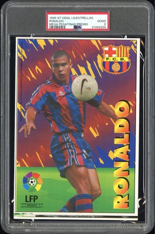 Cromo Ronaldo Vidal 96-97 PSA 2