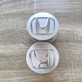 TAPABUJES HONDA 69mm GRIS CON EMBLEMAS HONDA CROMO
