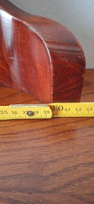 Pareja copetes madera con espejos biselados