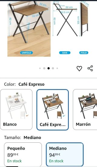 Mesa escritorio plegable