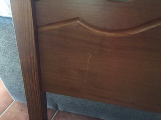 Cabecero de cama de matrimonio de madera