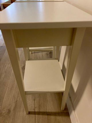 Mesita de noche Ikea Hemnes Blanca