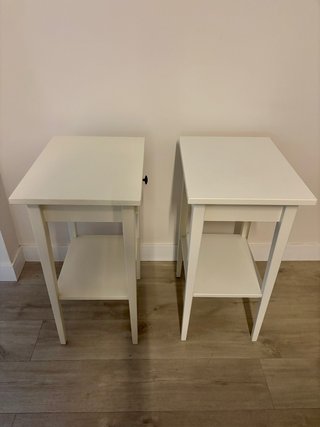 Mesita de noche Ikea Hemnes Blanca