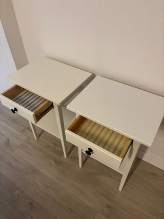 Mesita de noche Ikea Hemnes Blanca