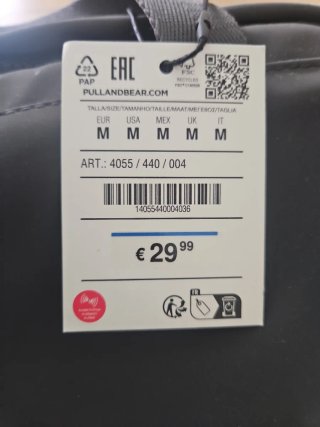 Mochila Pull&Bear gris sin estrenar
