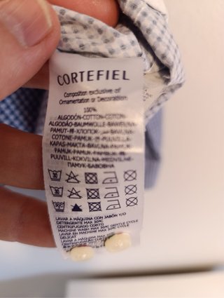 Camisa Cortefiel manga larga cuadros
