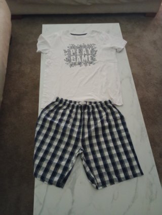 Pijama corto verano cuadros
