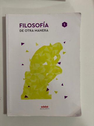 Filosofía 1, primer curso de bachillerato
