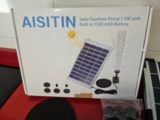 Fuente Solar AISITIN 5.5W con Batería