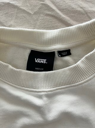 Sudadera Vans Blanca con Estampado