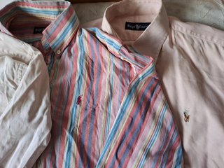 6 camisas POLO RALPH LAUREN s-m (original) CHOLLO!