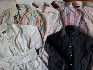 6 camisas POLO RALPH LAUREN s-m (original) CHOLLO!