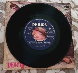 45 giri Demis Roussos "Profeta non sarò", 1977