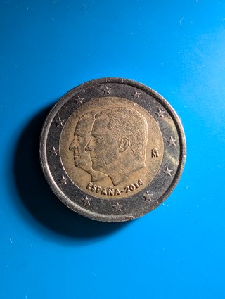 Moneda 2€ conmemorativa España 2014 Felipe VI