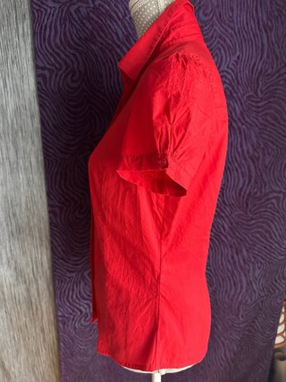 Camisa Inditex Algodón Roja Talla M