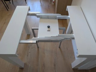 Consola extensible blanco lacado