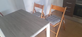 Muebles, colchón, somier 90, mesas,sillas, mueb tv
