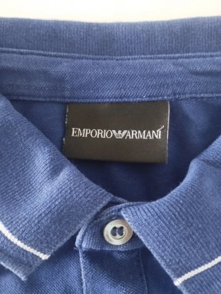 Polo Emporio Armani Azul Talla L Vintage