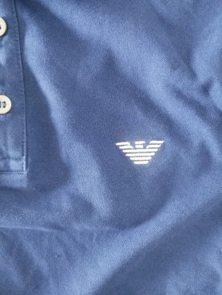 Polo Emporio Armani Azul Talla L Vintage
