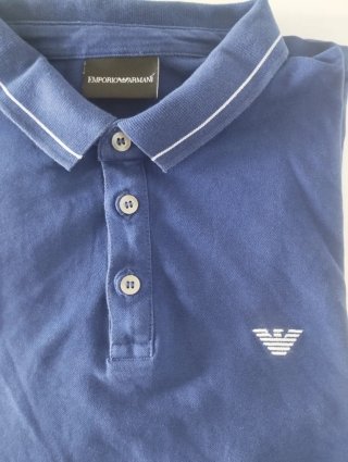 Polo Emporio Armani Azul Talla L Vintage