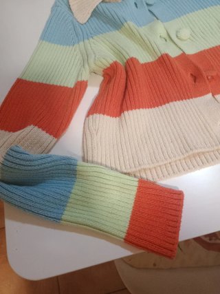 Cárdigan Zara Multicolor Rayas