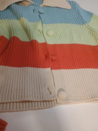 Cárdigan Zara Multicolor Rayas