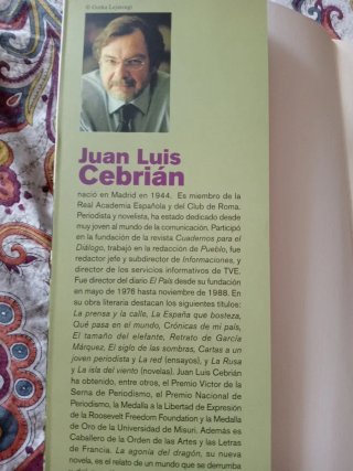 "LA  AGONÍA DEL DRAGÓN"=JL.Cebrián=3€+regalo