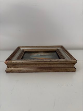 Quadretto Vintage Dipinto Paesaggio 16x13