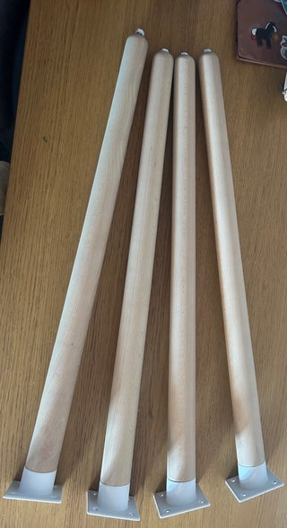 4 Patas regulables de Madera para Escritorio