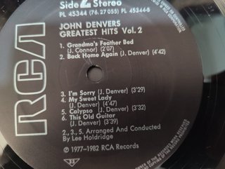 Vinilo John Denver Greatest Hits Vol. 2