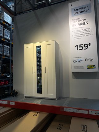 Armario BRIMNES Ikea Blanco con Espejo